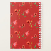 Joli Motif de Poppies rouges Monogramme (Dos)