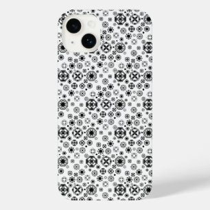 Joli motif décoratif arabesque noir et blanc