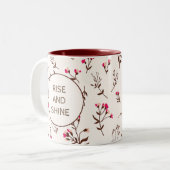 Joli motif floral Mug (Devant gauche)