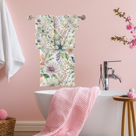 Joli motif floral pastel