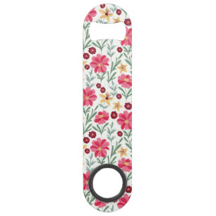 Joli motif floral vintage rose et jaune