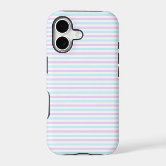 Joli motif girly à rayures rose pastel et sarcelle