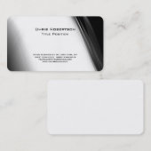 Joli Motif gris blanc Carte de visite de charme (Devant / Derrière)