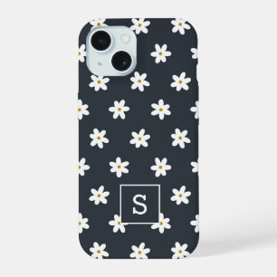 Joli motif monogramme de lys d'herbe marine floral