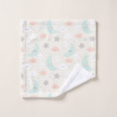 Joli Motif Pastel Sky souriant (Gant de toilette)