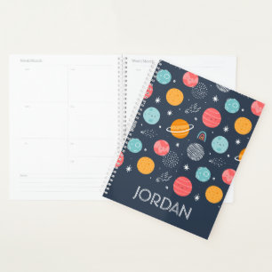 Joli Motif Planète Souriante