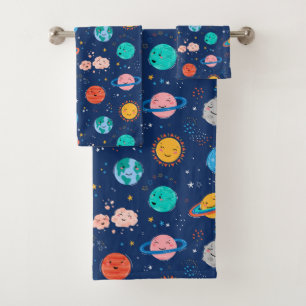 Joli Motif Planète Souriante
