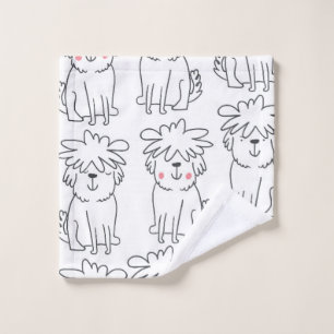Joli motif sans couture à main avec mignon doodé