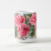 Joli Mug Classique 15oz aux Roses Rouges (Centre)