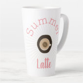 Joli mug de café d'été et grain de café (Angle droit)