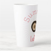 Joli mug de café d'été et grain de café (Devant)