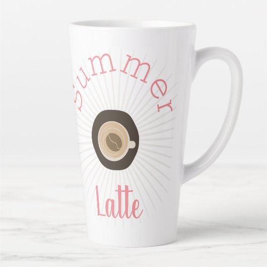 Joli mug de café d'été et grain de café (Droite)