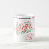 Joli Mug de café Floral Saint-Valentin Joyeux (Centre)