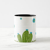 joli mug floral à cactus. (Centre)