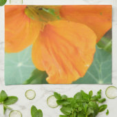 Joli Nasturtium Orange serviette de cuisine (Plié)