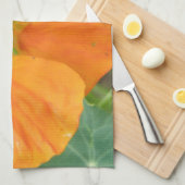 Joli Nasturtium Orange serviette de cuisine (Quart Plié)