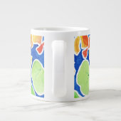 Joli Nasturtiums écarlate et jaune Jumbo Mug (Dos)