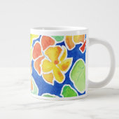Joli Nasturtiums écarlate et jaune Jumbo Mug (Droite)