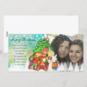 Joli Noël 100% carte photo personnalisé (Devant / Derrière)