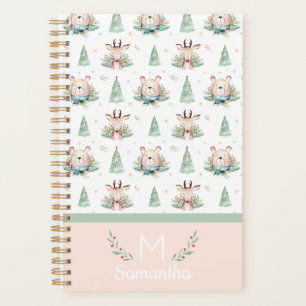 Joli Noël Arbres de Noël Ours & Cerfs Monogramme