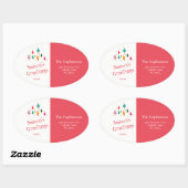 Joli Noël Arbres Rétro Adresse de retour Étiquette (Feuille)