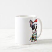 Joli Noël Boston Terrier Mug (Devant droit)