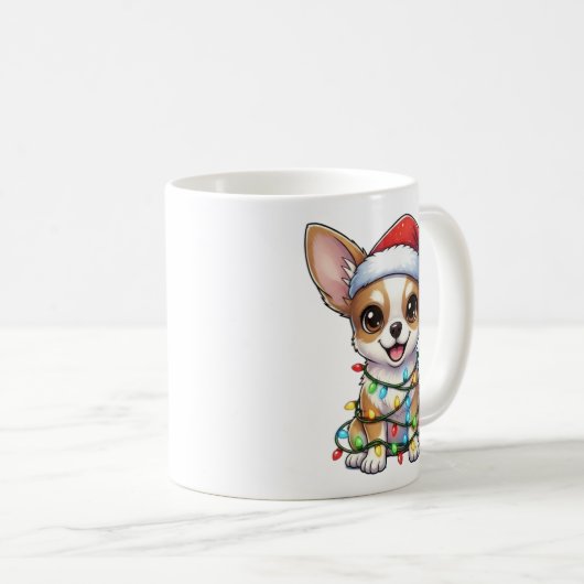 Joli Noël Chihuahua Mug (Devant droit)