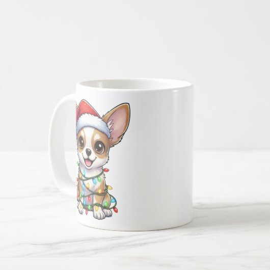 Joli Noël Chihuahua Mug (Devant gauche)