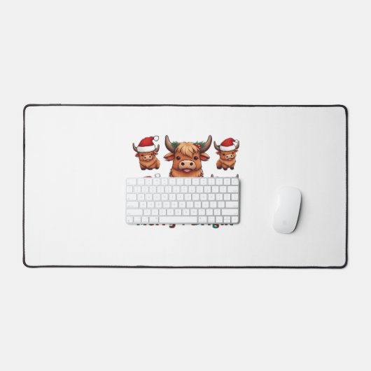 Joli Noël de vache Highland Joyeux et brillant, Sc (Clavier et souris)