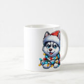 Joli Noël Husky Mug (Devant droit)