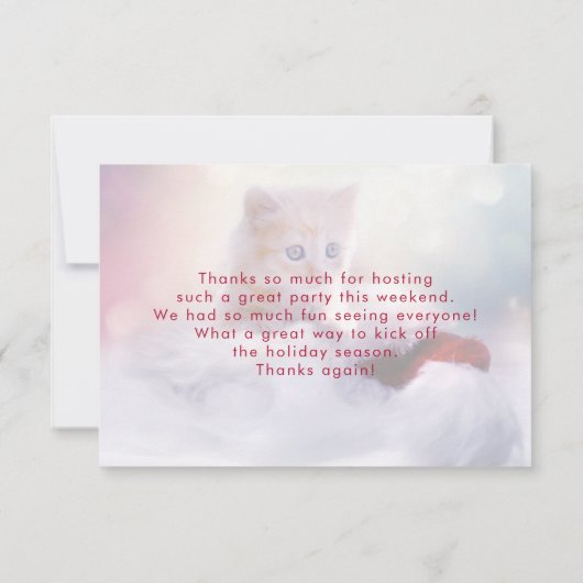 Joli Noël Kitten Merci (Dos)