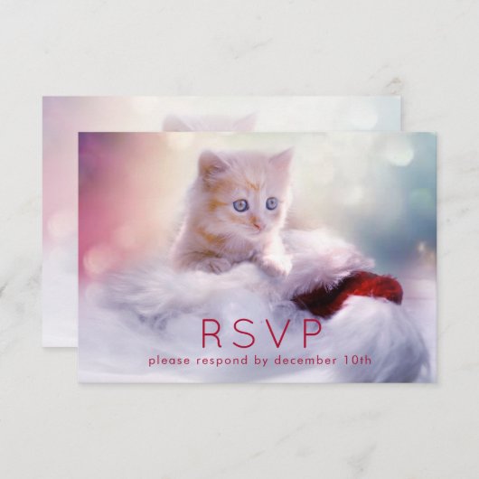 Joli Noël Kitten RSVP (Devant / Derrière)