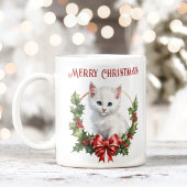 Joli Noël Kitty Chat Amant Nom Mug