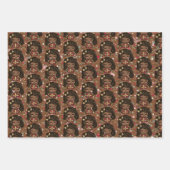 Joli Noël Papier Enveloppant Fille Noire (Devant)