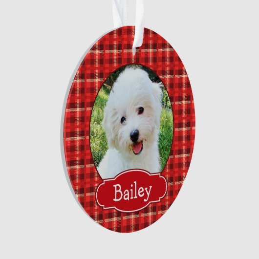 Joli Noël Plaid Portrait d'animal de compagnie (devant)