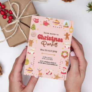 Joli Noël pour les enfants invitation de fête