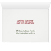 Joli Noël Surprise Corgi Cadeau Chien (Intérieur Horizontal (Bas))