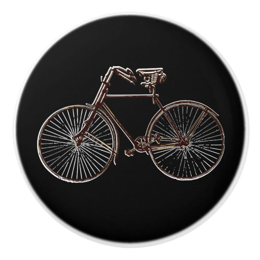 Joli noir de brun de traction de tiroir de bouton (Devant)