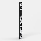 Joli noir fleurs blanches iPhone 5 Coque (Dos/Droite)