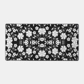 Joli noir fleurs blanches motif (Recto)