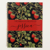 Joli nom de script à motif de fraises Recette (Devant)