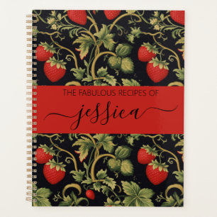 Joli nom de script à motif de fraises Recette
