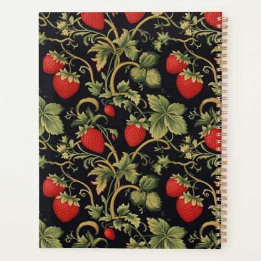 Joli nom de script à motif de fraises Recette (Dos)