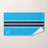 Joli nom monogrammé de gym élégant (Serviette à main)