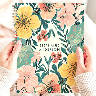 Joli Nom Personnalisé Fleur Moderne Pastel Féminin