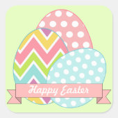 Joli OEufs de Pâques Stickers de vacances (Devant)