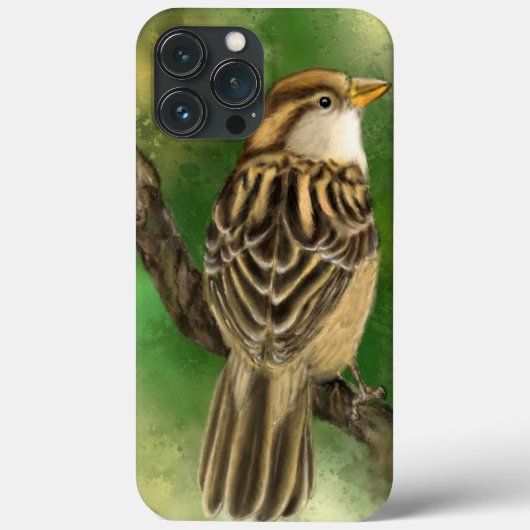 Joli oiseau coque iphone Petit Bruant (Verso)