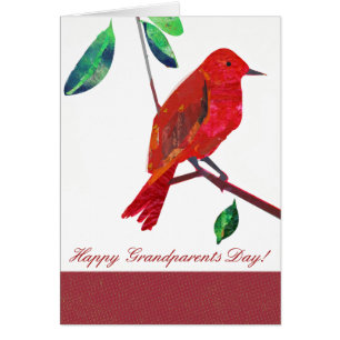Joli oiseau mignon. Jour de grands-parents