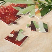 Joli oiseau sur Flower Bush Nature Art Puzzle (Côté)