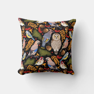 Joli Oiseaux Motif Jeu Oreiller